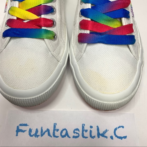 Superga Rainbow Laces & Soles Multicolored Unisex Sneakers S00DPQ0; W: 8.5, M: 7 - Picture 11 of 13